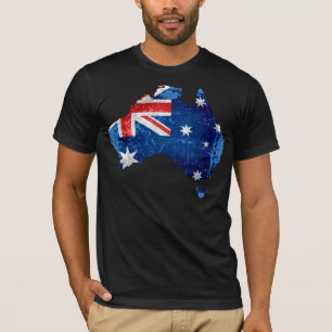 Australia Flag and Map #2 T-Shirt