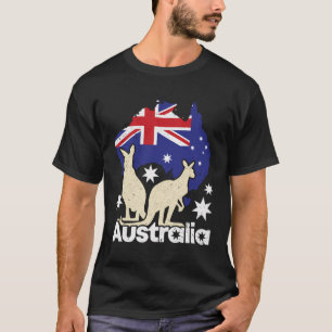 Australia Flag Australia Day Australian Kangaroo T-Shirt