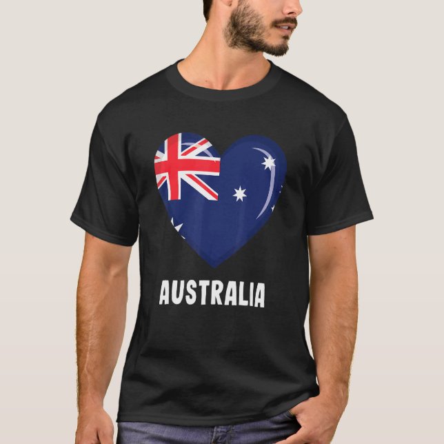 Australia Flag Australia T-Shirt (Front)
