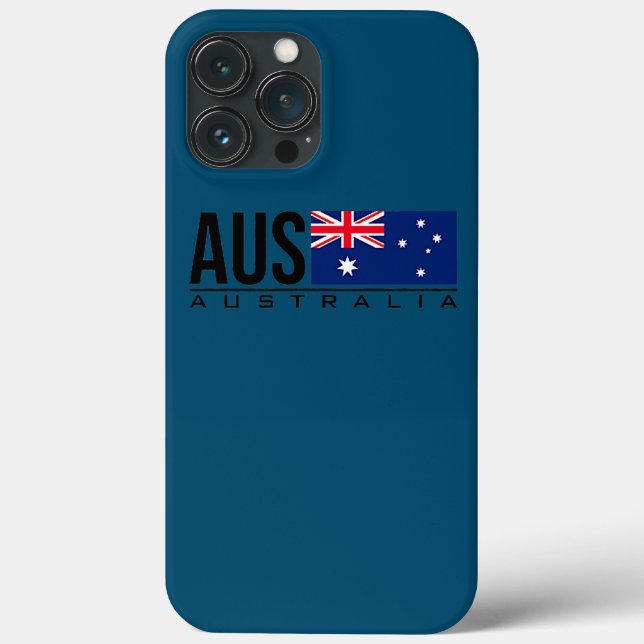AUSTRALIA FLAG AUSTRALIAN COUNTRY CODE AUS SPORTS Case-Mate iPhone CASE (Back)