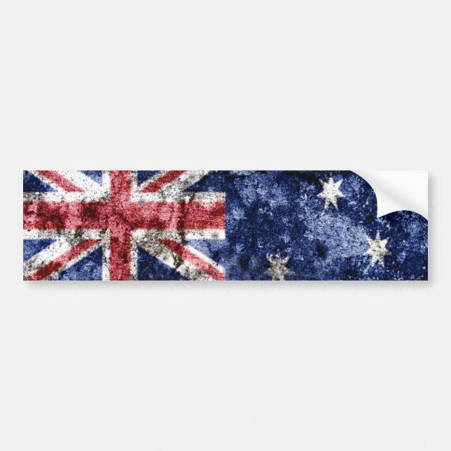 AUSTRALIA FLAG BUMPER STICKER (Front)