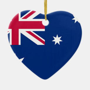 Australia Flag Ceramic Tree Decoration
