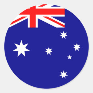 Australia Flag Classic Round Sticker