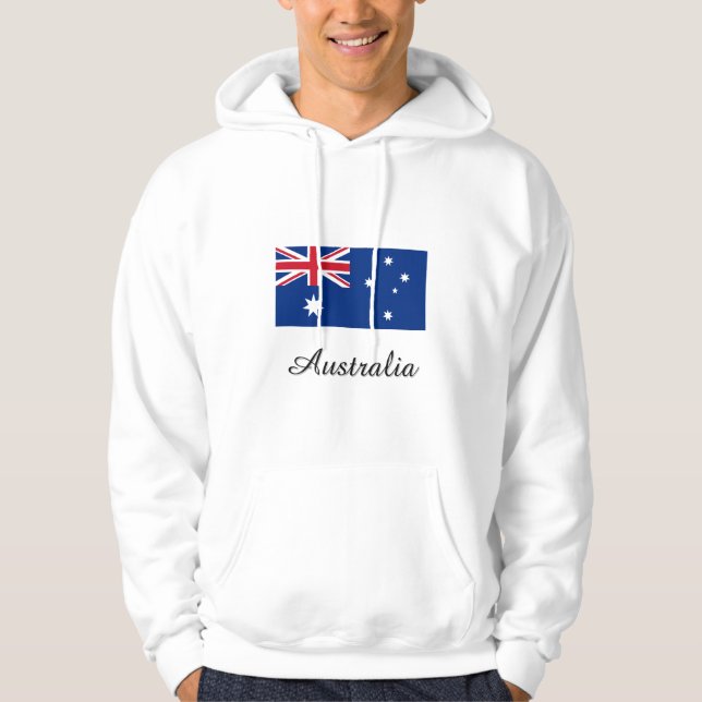 Australia Flag Design Hoodie (Front)