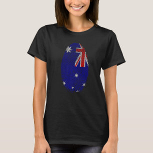Australia Flag Fingerprint It is in my DNA Gift Au T-Shirt