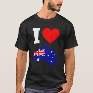 Australia Flag For Australia I Love Australia T-Shirt