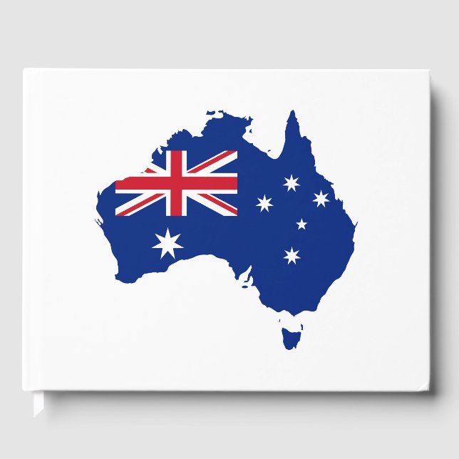 Australia flag guest book (Front)