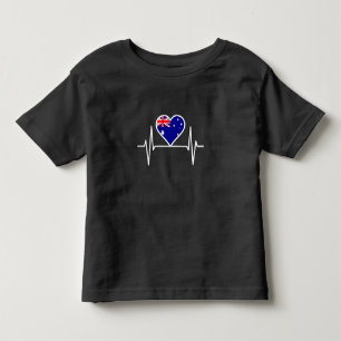 Australia Flag Heartbeat Toddler T-Shirt