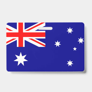 Australia Flag ID Badge
