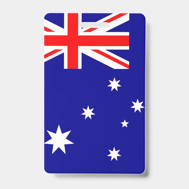 Australia Flag ID Badge (Front)