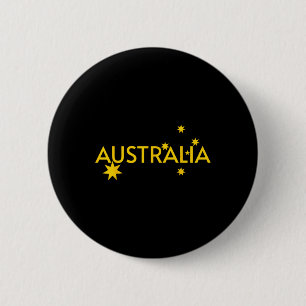 Australia Flag Jersey  6 Cm Round Badge