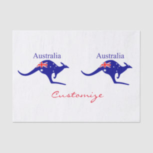 Australia Flag Kangaroo Thunder_Cove Tissue Paper
