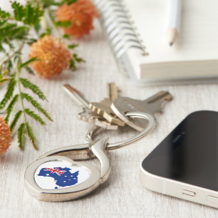 Australia flag key ring