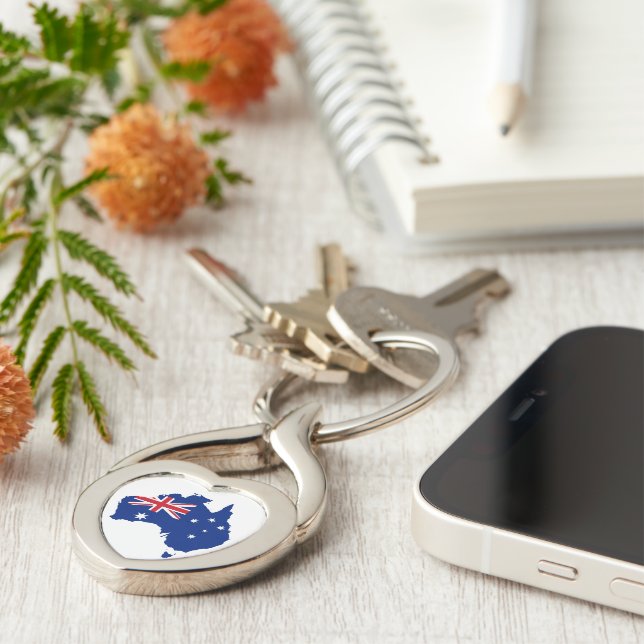 Australia flag key ring (Side)