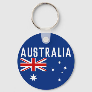 Australia flag key ring