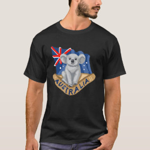 Australia Flag Koala Boomerang T-Shirt