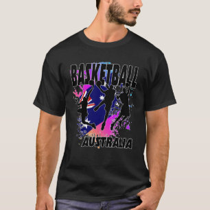 Australia Flag  Love Playing Basketball T-Shirt