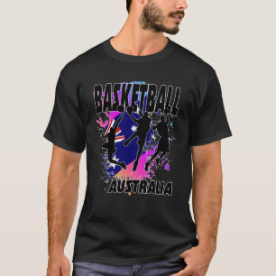 Australia Flag  Love Playing Basketball T-Shirt