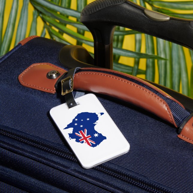 Australia flag luggage tag (Front Insitu 1)