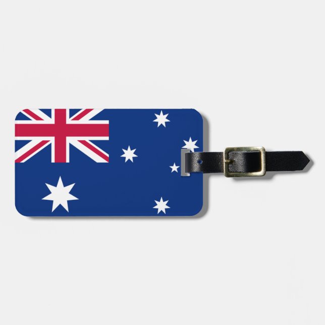 Australia flag luggage tag (Front Horizontal)