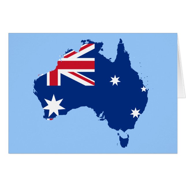 australia flag map (Front Horizontal)