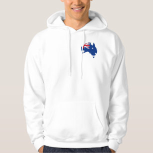australia flag map hoodie