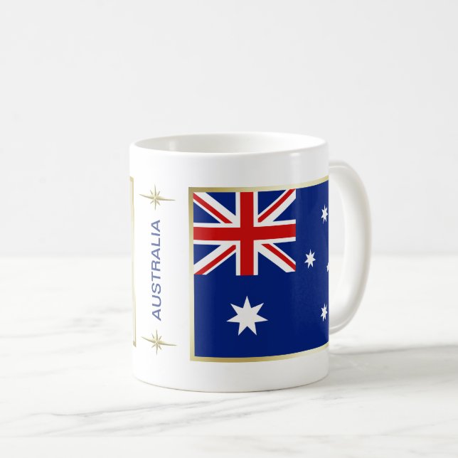 Australia Flag + Map Mug (Front Right)