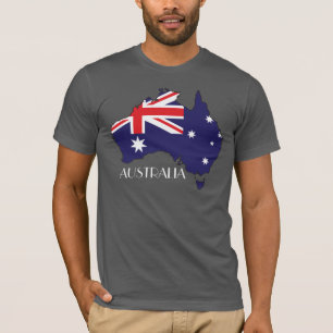 Australia Flag-Map Shirt