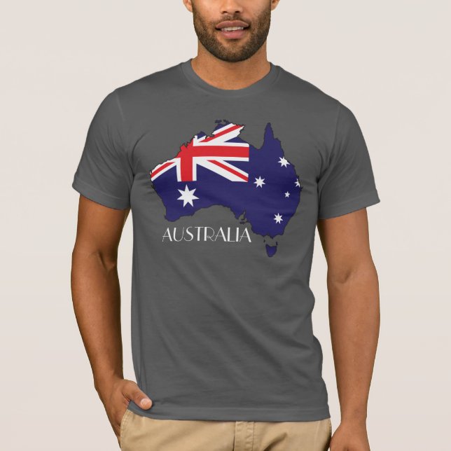 Australia Flag-Map Shirt (Front)