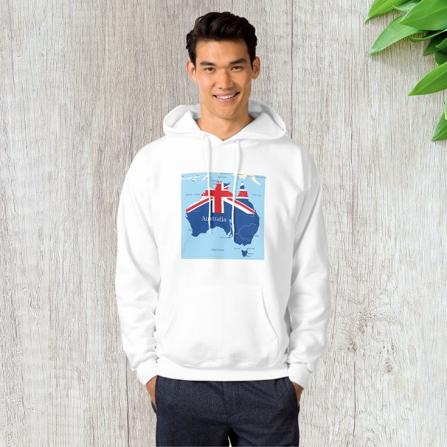 Australia Flag Map Silhouette Hoodie (Creator Uploaded)
