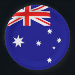 Australia Flag Paper Plate<br><div class="desc">Australia Flag</div>