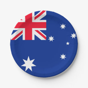 Australia Flag Paper Plate