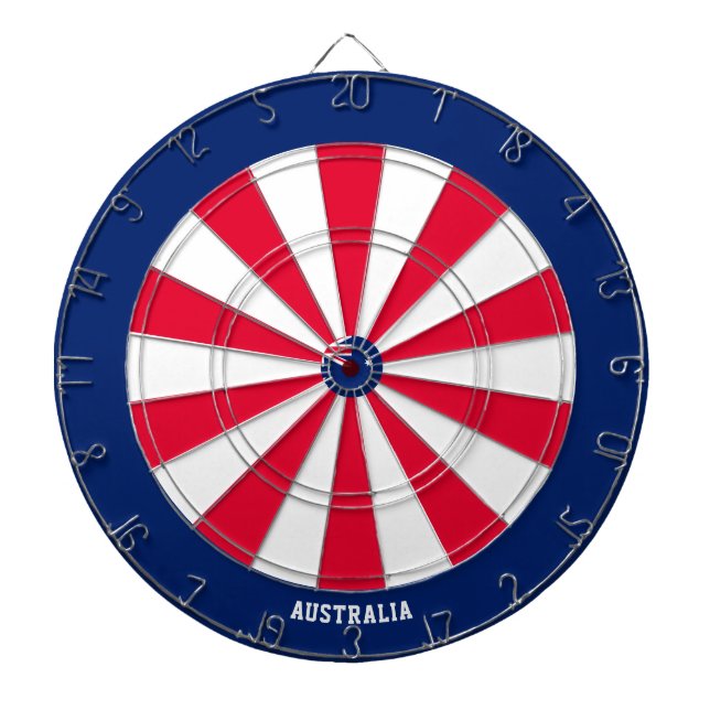 Australia Flag Patriot's Bullseye Dartboard (Front)