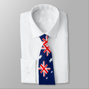 Australia flag pattern tie