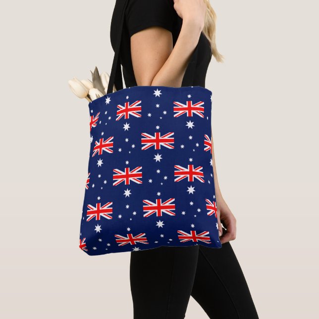 Australia flag pattern tote bag (Close Up)