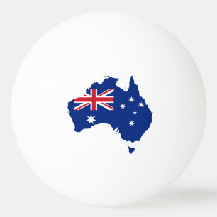 Australia flag ping pong ball