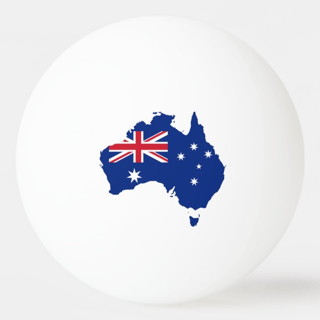 Australia flag ping pong ball (Front)