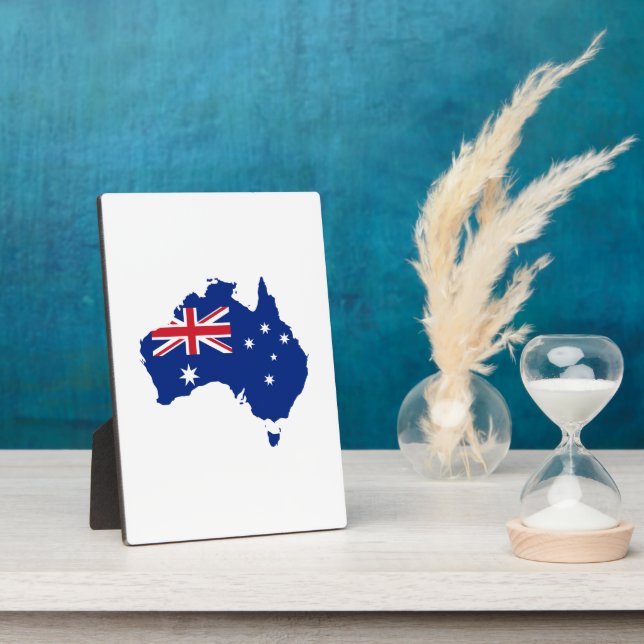 Australia flag plaque (Side)