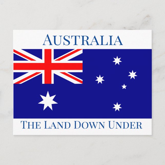 Australia Flag Postcard (Front)