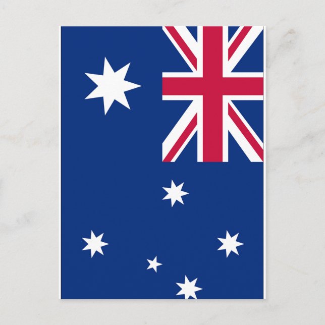 Australia Flag Postcard (Front)