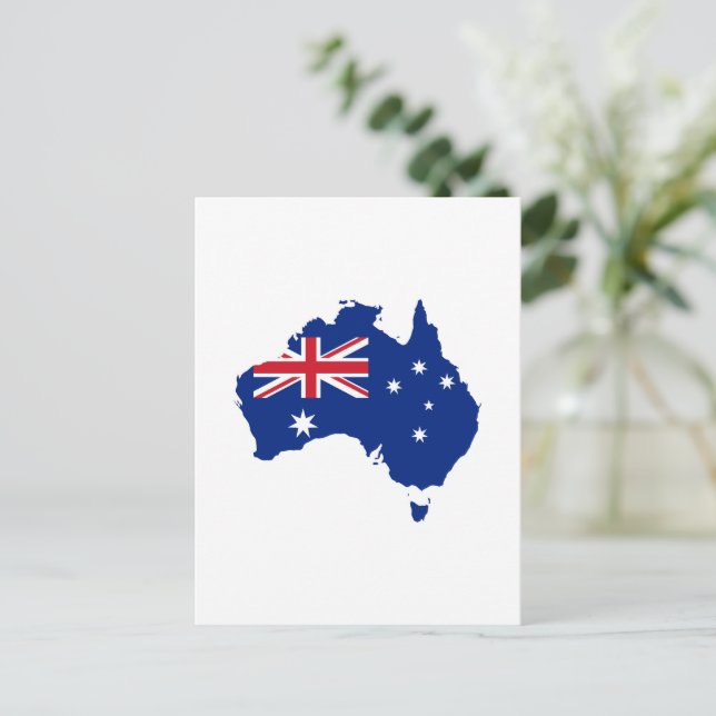 Australia flag postcard (Standing Front)