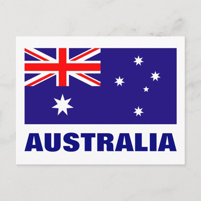 Australia flag postcards (Front)