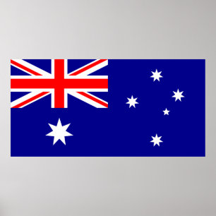 Australia flag poster