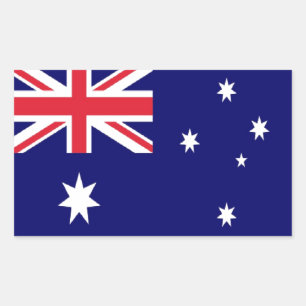 Australia Flag Rectangular Sticker