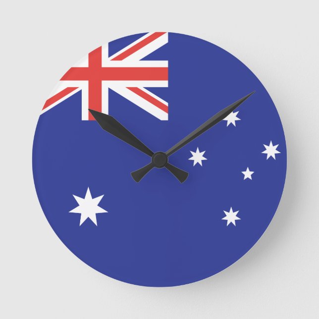 Australia Flag Round Clock (Front)
