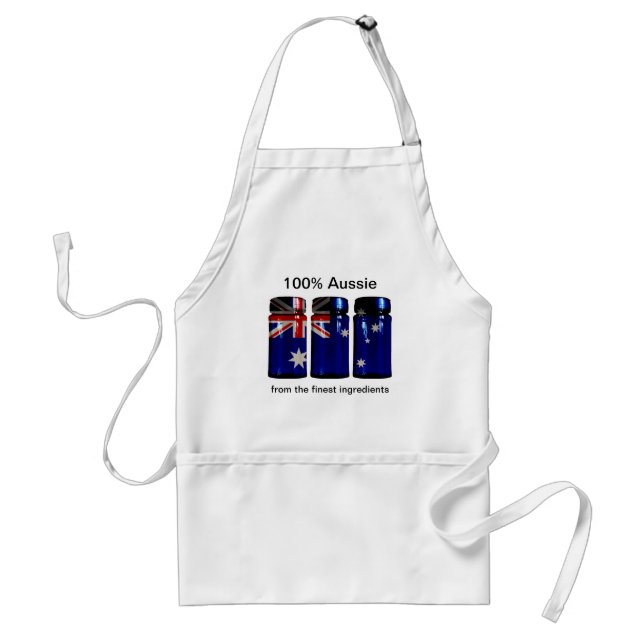 Australia Flag Spice Jars Apron (Front)