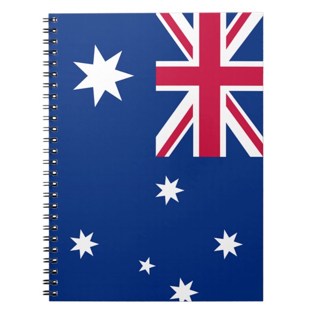 Australia Flag Spiral Notebook (Front)