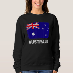 Australia Flag Support Australian People Women M Sweatshirt