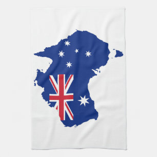 Australia flag tea towel