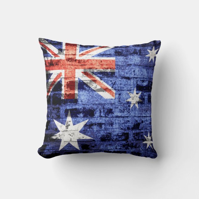 Australia Flag Vintage Cushion (Front)